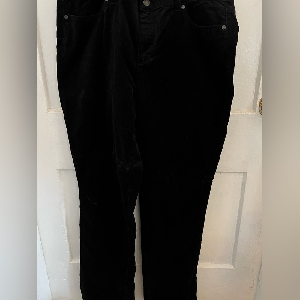 Talbots corduroy black pants NWT